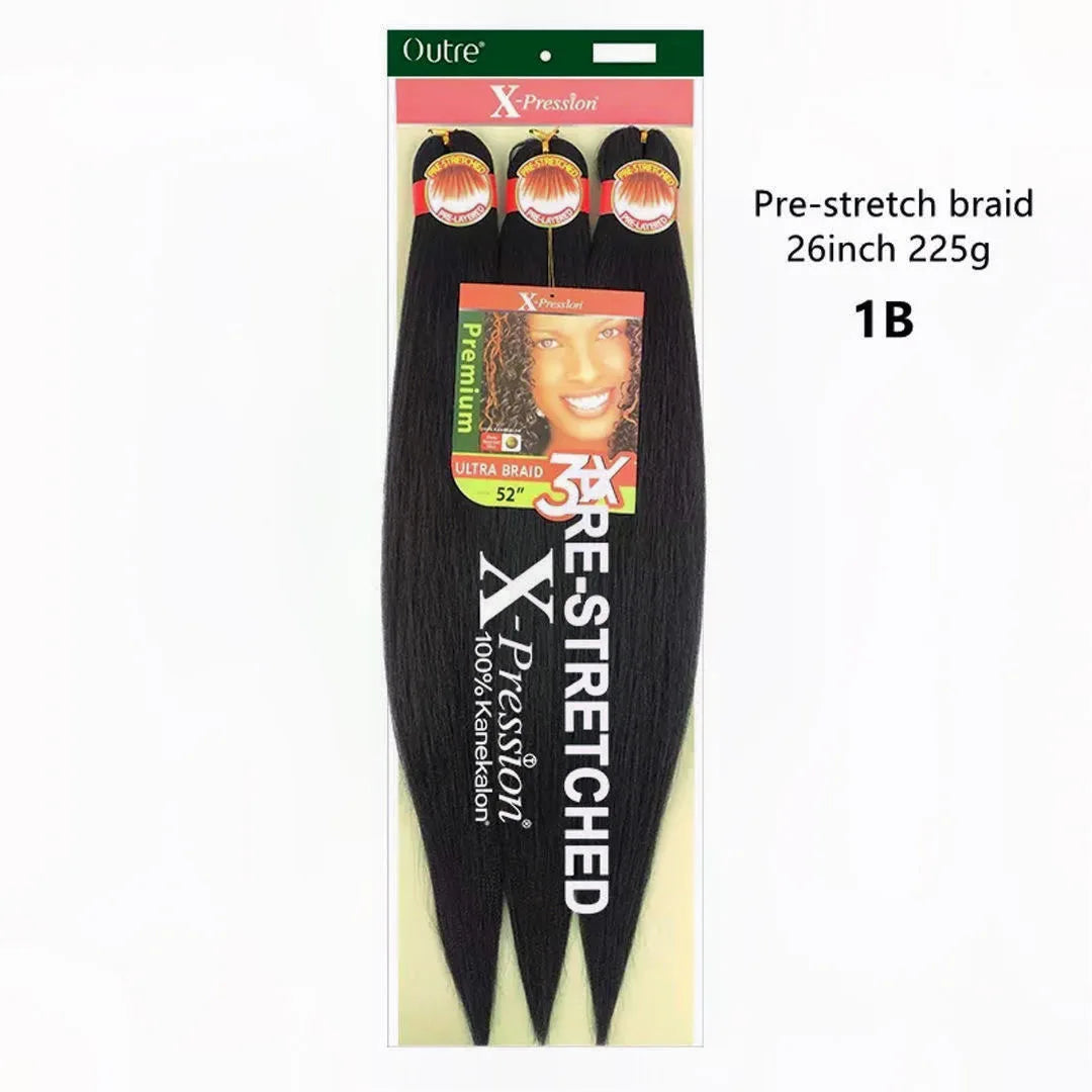 Xpression Pre-stretched Kanekalon Synthetic Braiding Hair
