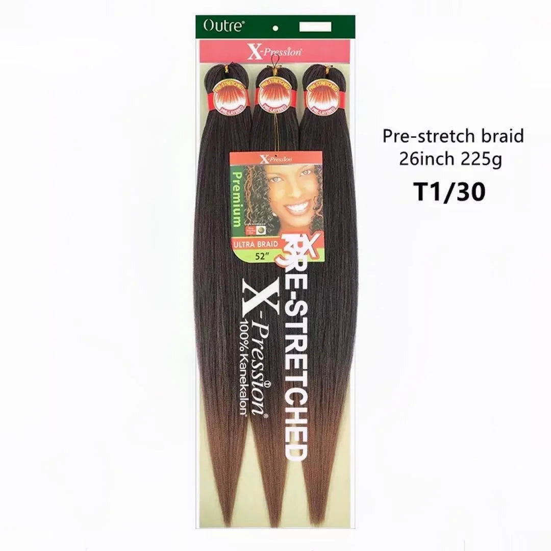 Xpression Pre-stretched Kanekalon Synthetic Braiding Hair
