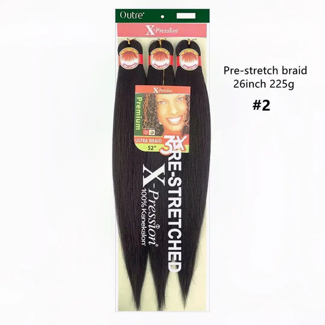 Xpression Pre-stretched Kanekalon Synthetic Braiding Hair
