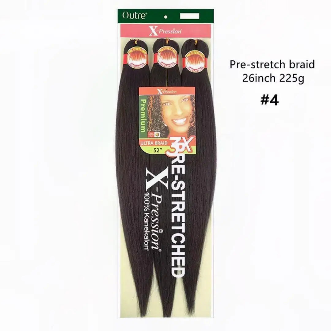 Xpression Pre-stretched Kanekalon Synthetic Braiding Hair
