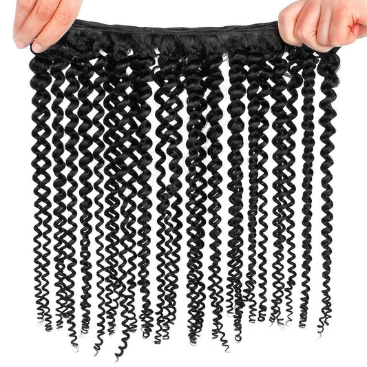 4A 4B Afro Kinky Curly Virgin Brazilian Hair Weave Bundles